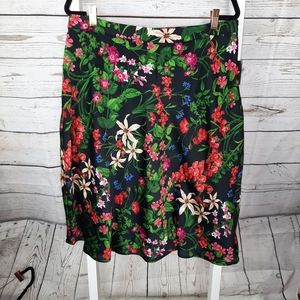Liz Claiborne Secret Garden Floral Skirt NWT